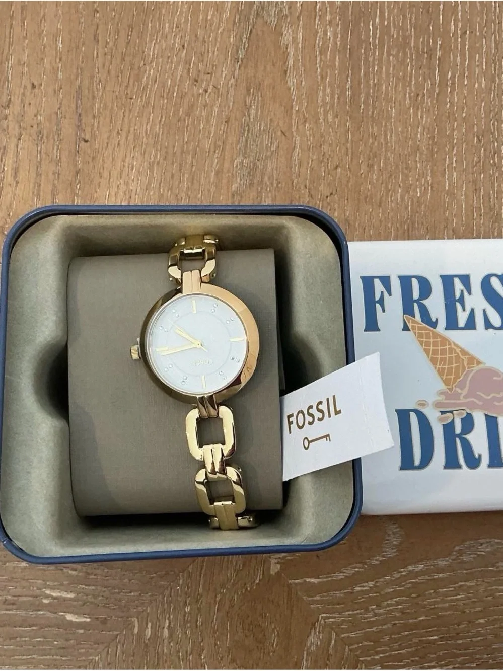 Fossil Kerrigan Three-Hand Gold-Tone Stainless Steel Watch